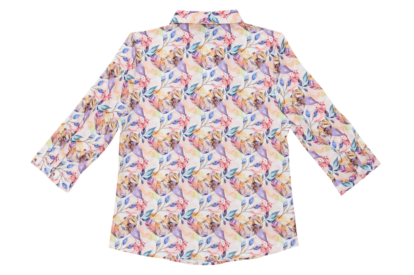 WB Lines II - เสื้อเชิ้ตทรงสุภาพ ลายสวนดอกไม้ สีครีม รุ่น VY6357Y