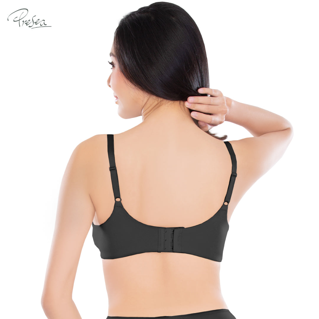 PRESEA SOFTBRA Smooth seamless bra เสื้อในไร้โครง ตัวเรียบ สีดำ สีเนื้อ สีชมพูกุหลาบป่า สีม่วงอ่อน รุ่น MA1511