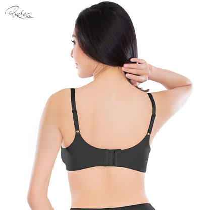 PRESEA SOFTBRA Smooth seamless bra เสื้อในไร้โครง ตัวเรียบ สีดำ สีเนื้อ สีชมพูกุหลาบป่า สีม่วงอ่อน รุ่น MA1511