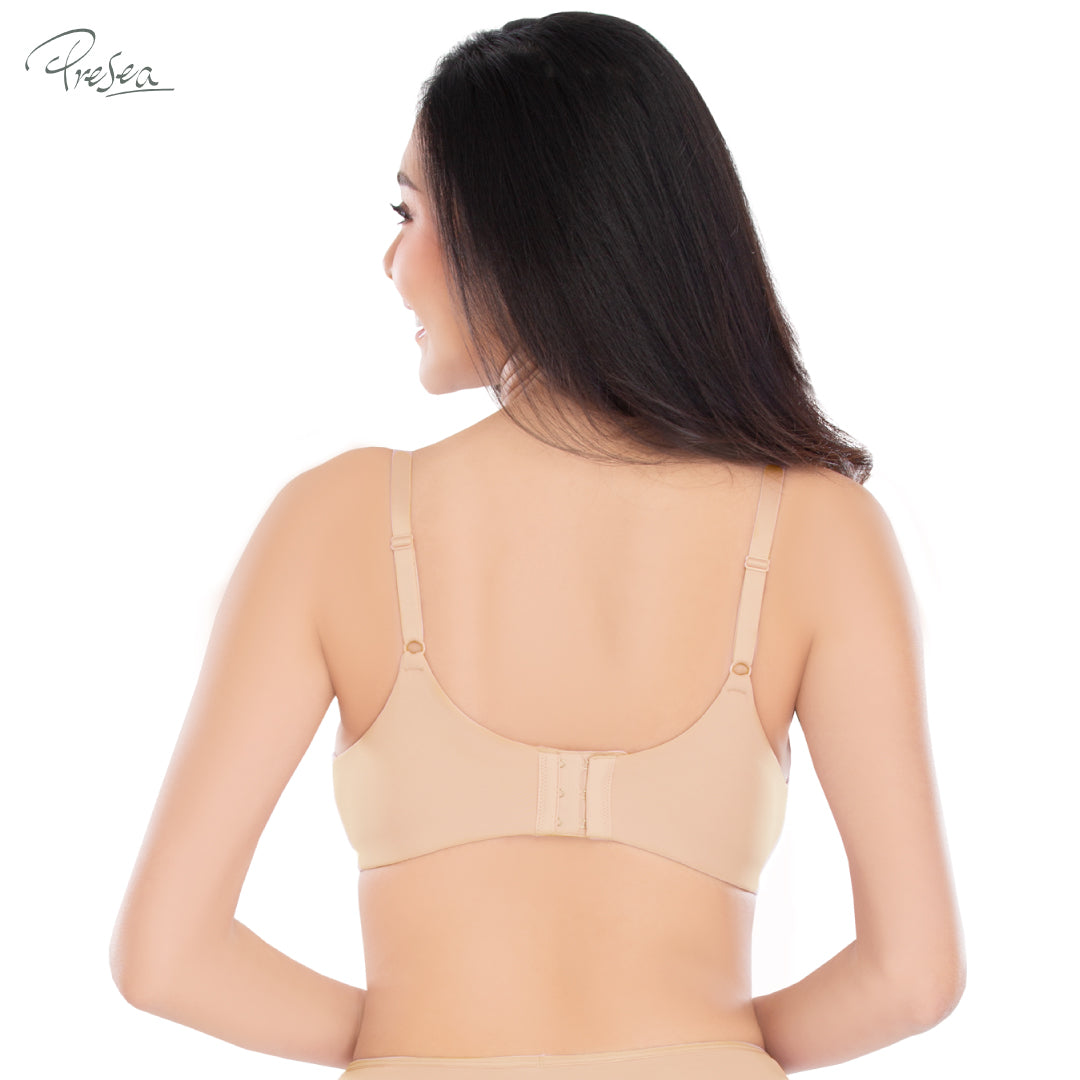 PRESEA SOFTBRA Smooth seamless bra เสื้อในไร้โครง ตัวเรียบ สีดำ สีเนื้อ สีชมพูกุหลาบป่า สีม่วงอ่อน รุ่น MA1511