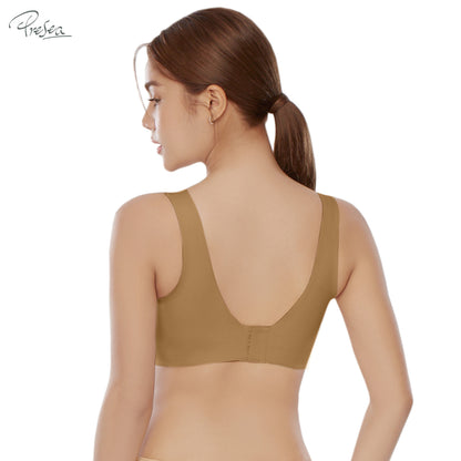 PRESEA SOFTBRA Refreshing bra เสื้อในไร้โครง แบบ Bonding สีเนื้อ สีดำ สีชาเย็น สีโอวัลติน รุ่น MA1515