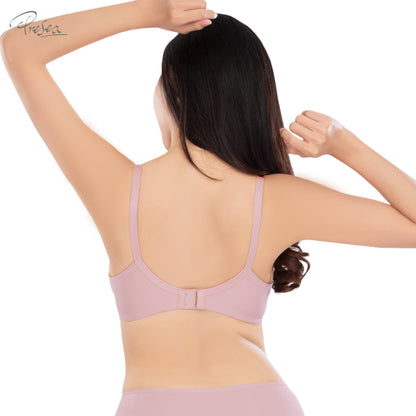 PRESEA SOFTBRA Lace bra เสื้อในมีโครง ลายลูกไม้ สีเนื้อ สีม่วงอ่อน สีดำ รุ่น MA1701