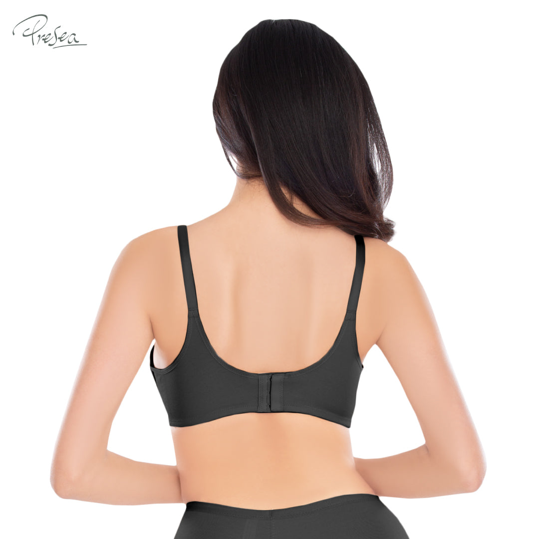 PRESEA SOFTBRA Comfort bra เสื้อในมีโครง ตัวเรียบ สีดำ สีเนื้อ รุ่น MA1702