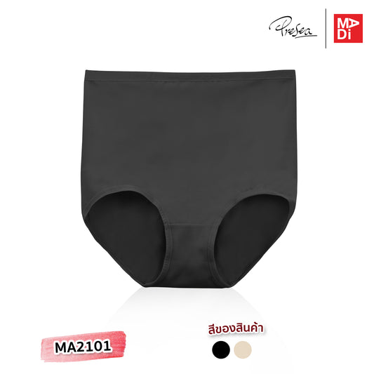 PRESEA SOFTBRA Light supportive panties กางเกงใน เอวสูง สีเนื้อ สีดำ รุ่น MA2101