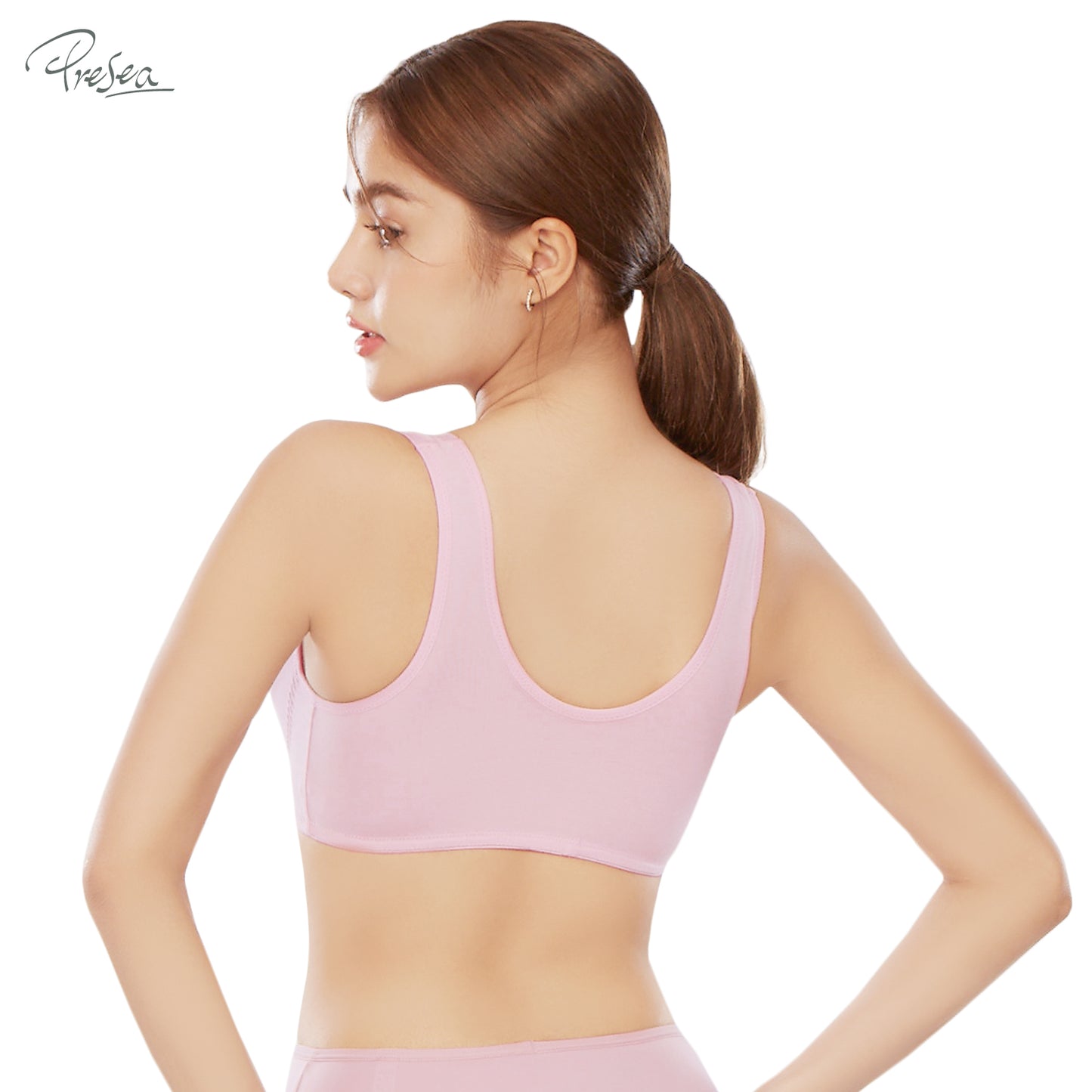 PRESEA SOFTBRA Beauty night เสื้อในใส่นอน สีชมพูคาร์เนชั่น สีเนื้อ รุ่น MA9106