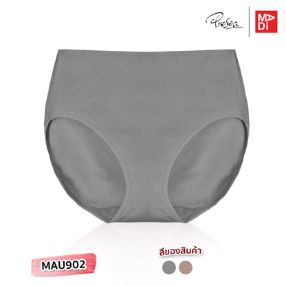 PRESEA SOFTBRA Basic panties กางเกงใน แบบเรียบ สีเทา สีชมพูกุหลาบป่า รุ่น MAU902