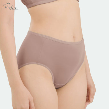 PRESEA SOFTBRA Basic panties กางเกงใน แบบเรียบ สีเทา สีชมพูกุหลาบป่า รุ่น MAU902