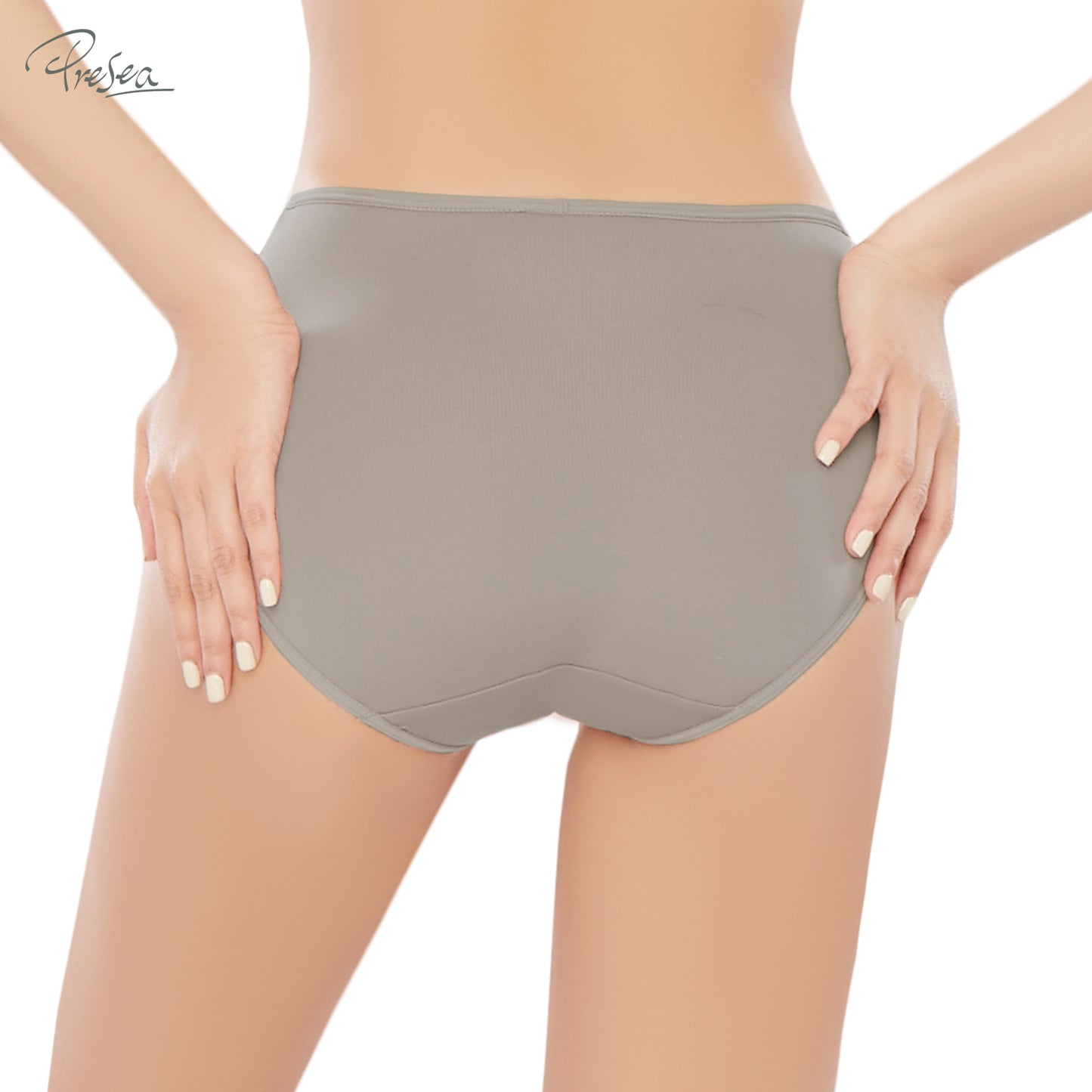 PRESEA SOFTBRA Basic panties กางเกงใน แบบเรียบ สีดำ สีเนื้อ สีเทา สีชมพู รุ่น MAU903