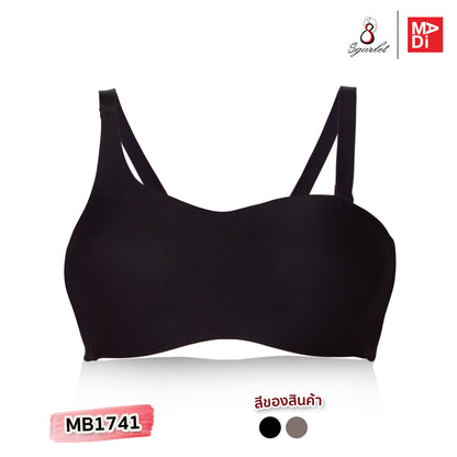 SGARLET PLUSSIZE Gigi เสื้อในมีโครง สาวอวบ เกาะอกถอดสายได้ สีดำ สีกะปิ รุ่น MB1741