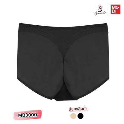 SGARLET PLUSSIZE Hip panties กางเกงใน สาวอวบ กระชับหน้าท้อง สีเบจ สีดำ รุ่น MB3000