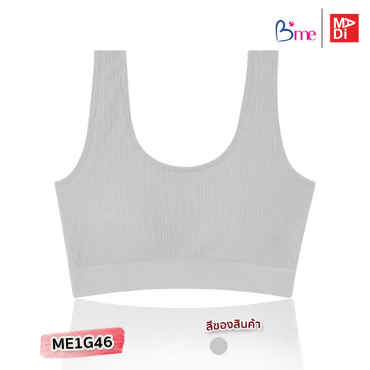 B'ME เสื้อในไร้โครง ผ้าทอ ฟรีไซซ์ สีเทา รุ่น ME1G46