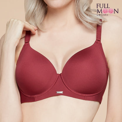 FULL MOON BRA (FULL MODERN) เสื้อในมีโครง สาวคัพใหญ่ ตัวเรียบ โมลบาง รุ่น NB41400