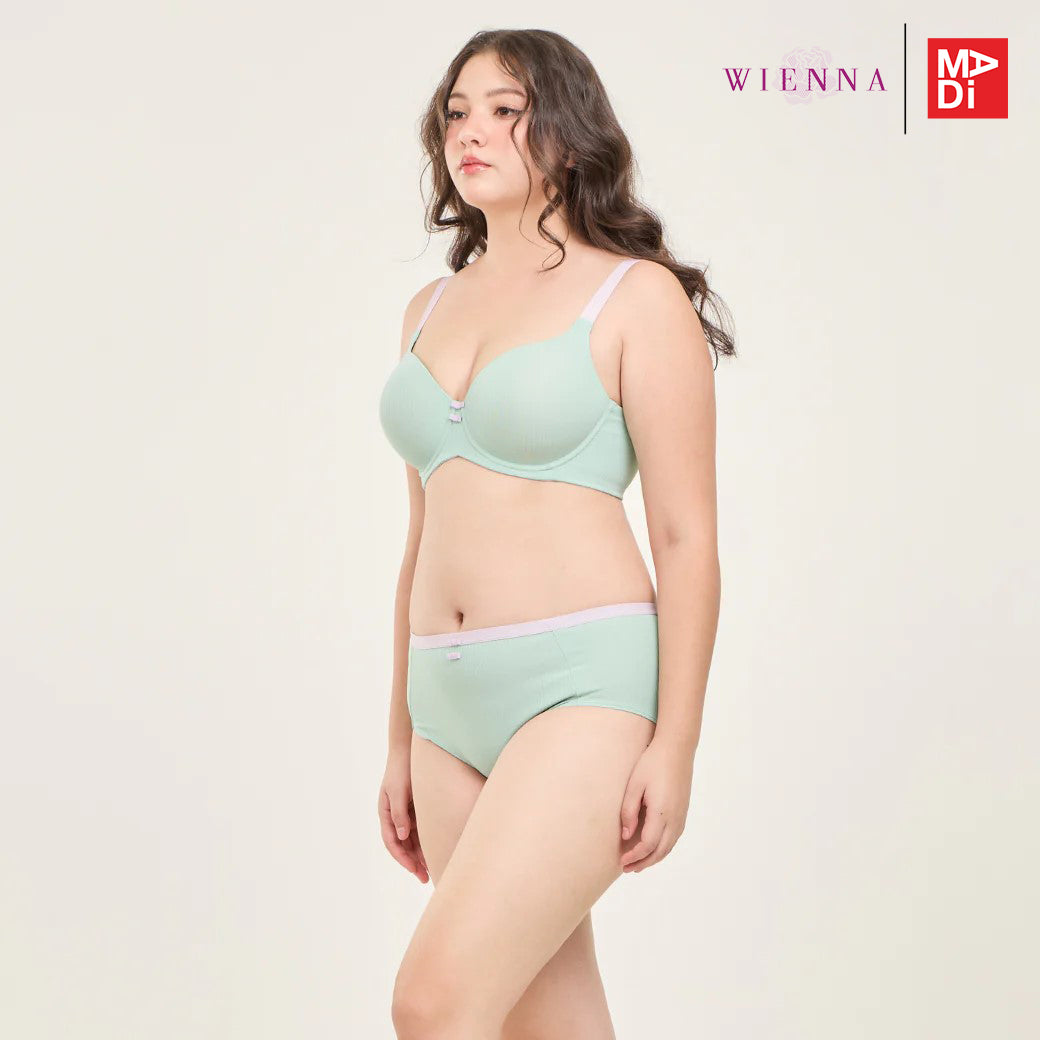 FULL MOON BRA Cotton Candy เสื้อในมีโครง คัพใหญ่ เต้าโมล ตัวเรียบ สีเนื้อ สีฟ้า สีเขียว รุ่น NB41461 และ รุ่น NB41462