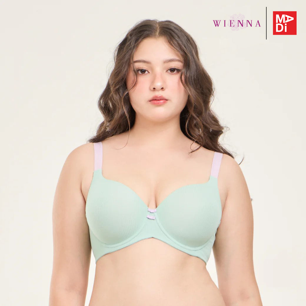 FULL MOON BRA Cotton Candy เสื้อในมีโครง คัพใหญ่ เต้าโมล ตัวเรียบ สีเนื้อ สีฟ้า สีเขียว รุ่น NB41461 และ รุ่น NB41462