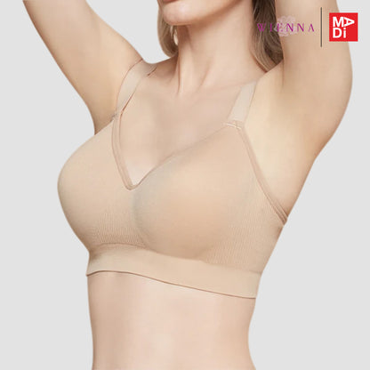 FULL MOON BRA (Wireless SmartSize) เสื้อในไร้โครง สาวคัพใหญ่ ตัวเรียบ รุ่น NB45405