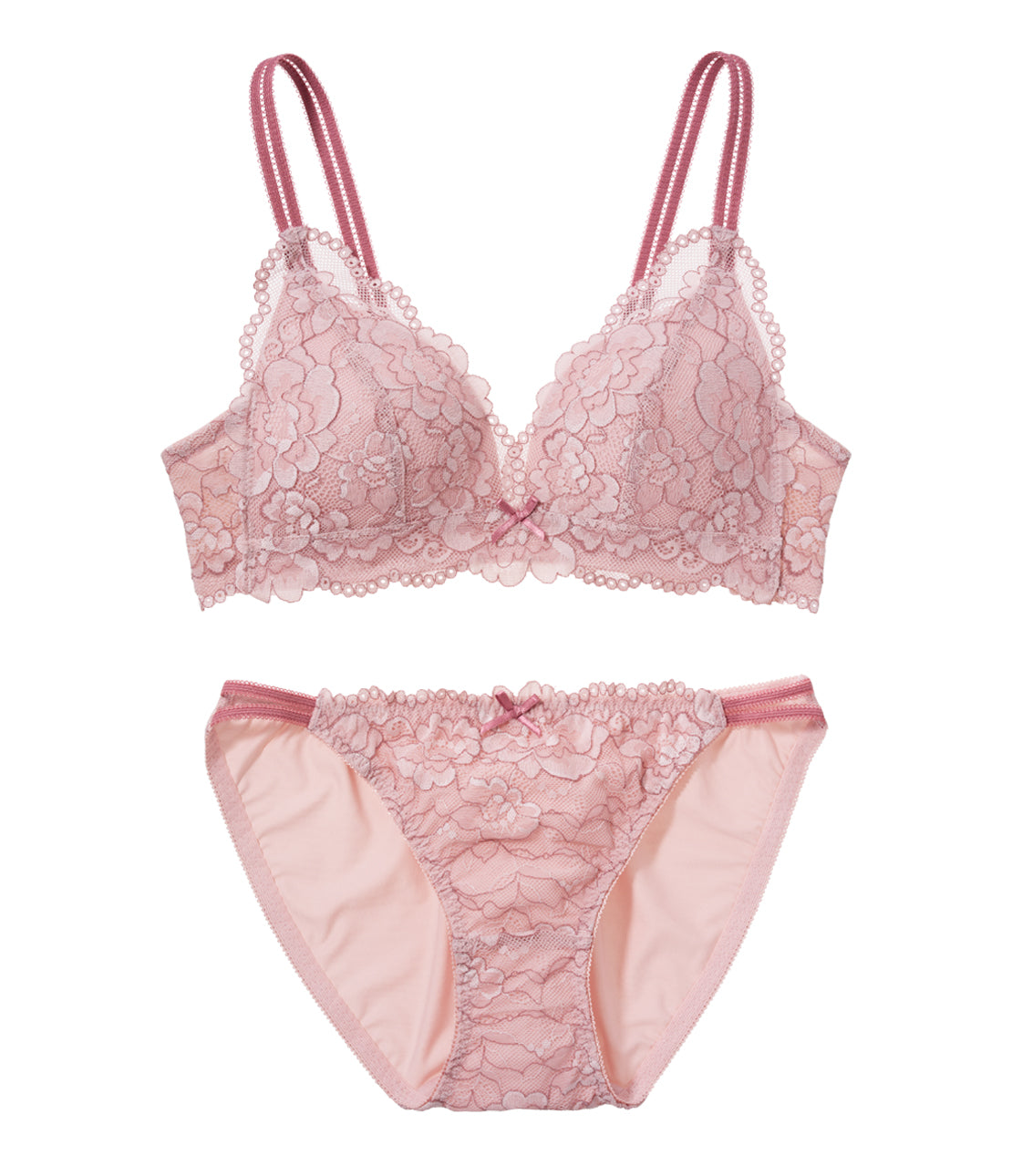 [Girls] Rira kore Triangle Lace non-wired Bra Set J