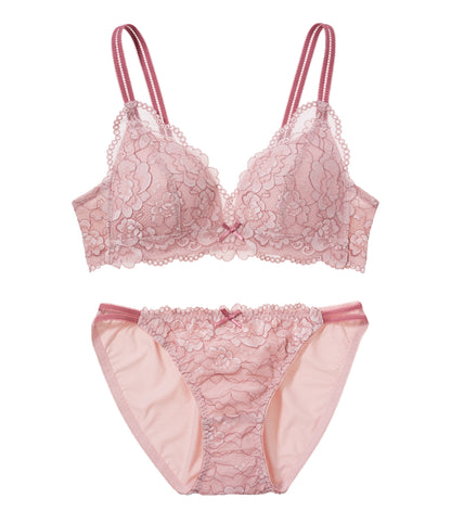 [Girls] Rira kore Triangle Lace non-wired Bra Set J