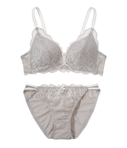 [Girls] Rira kore Triangle Lace non-wired Bra Set J