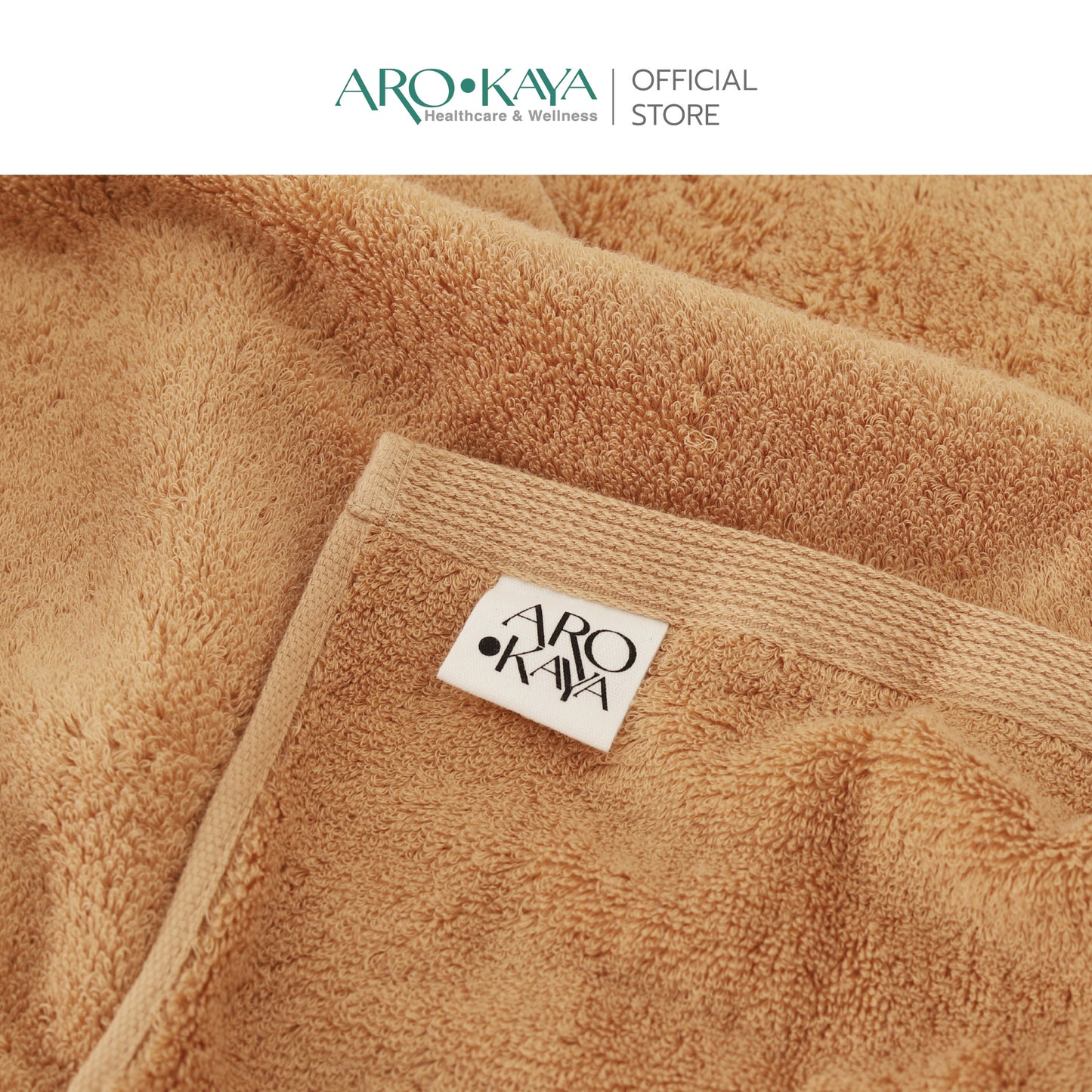 AROKAYA Super Soft Cotton Towel ผ้าขนหนูคอตตอน 100% นุ่มฟู ซับน้ำดี แห้งไว ไร้กลิ่นอับ ขนาด (S) (L)