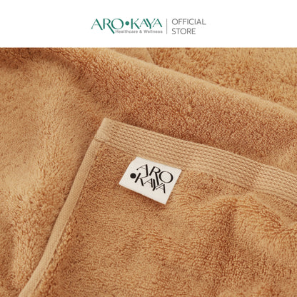 AROKAYA Super Soft Cotton Towel ผ้าขนหนูคอตตอน 100% นุ่มฟู ซับน้ำดี แห้งไว ไร้กลิ่นอับ ขนาด (S) (L)