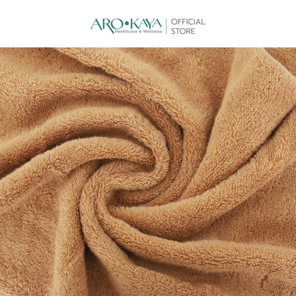 AROKAYA Super Soft Cotton Towel ผ้าขนหนูคอตตอน 100% นุ่มฟู ซับน้ำดี แห้งไว ไร้กลิ่นอับ ขนาด (S) (L)