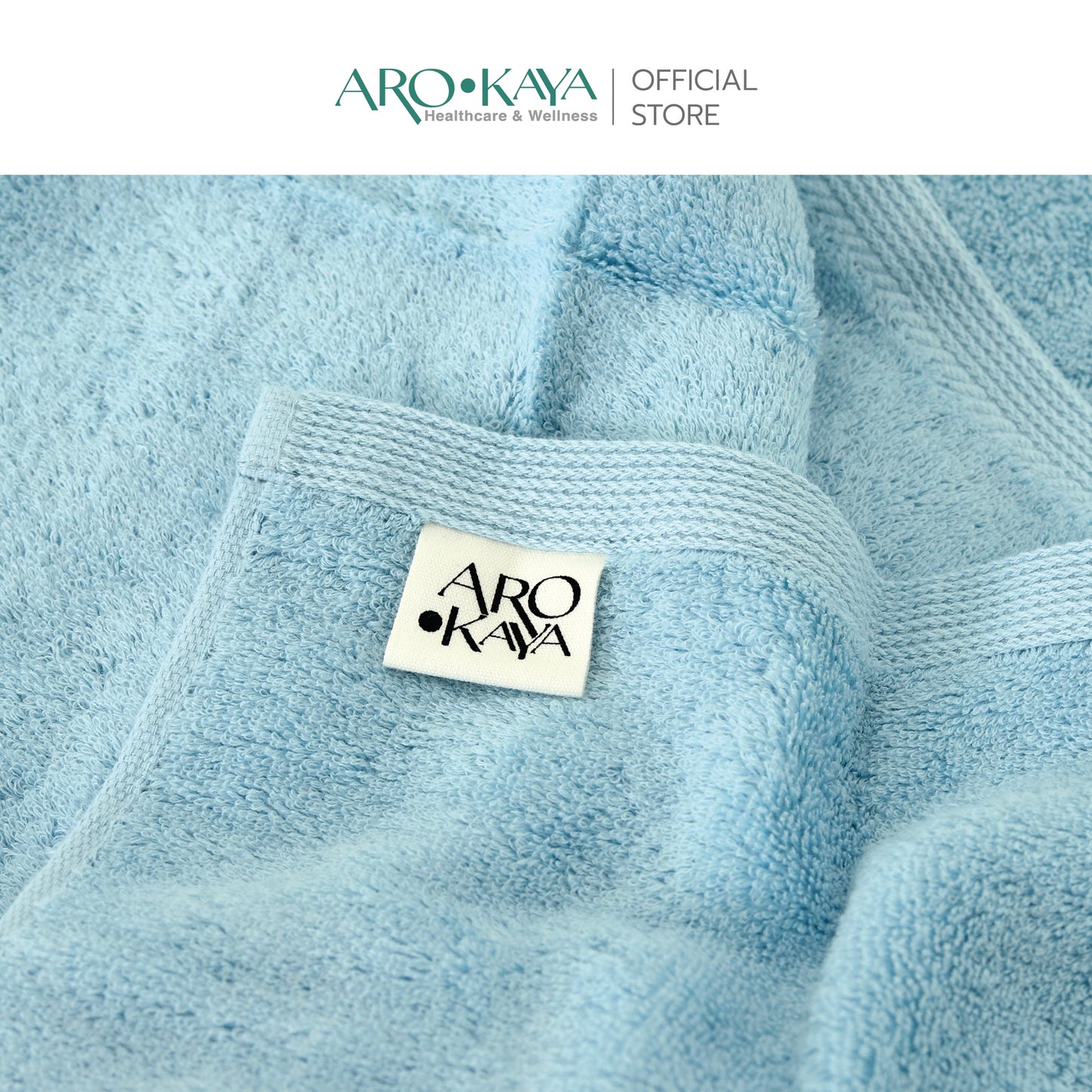 AROKAYA Super Soft Cotton Towel ผ้าขนหนูคอตตอน 100% นุ่มฟู ซับน้ำดี แห้งไว ไร้กลิ่นอับ ขนาด (S) (L)