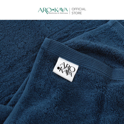 AROKAYA Super Soft Cotton Towel ผ้าขนหนูคอตตอน 100% นุ่มฟู ซับน้ำดี แห้งไว ไร้กลิ่นอับ ขนาด (S) (L)