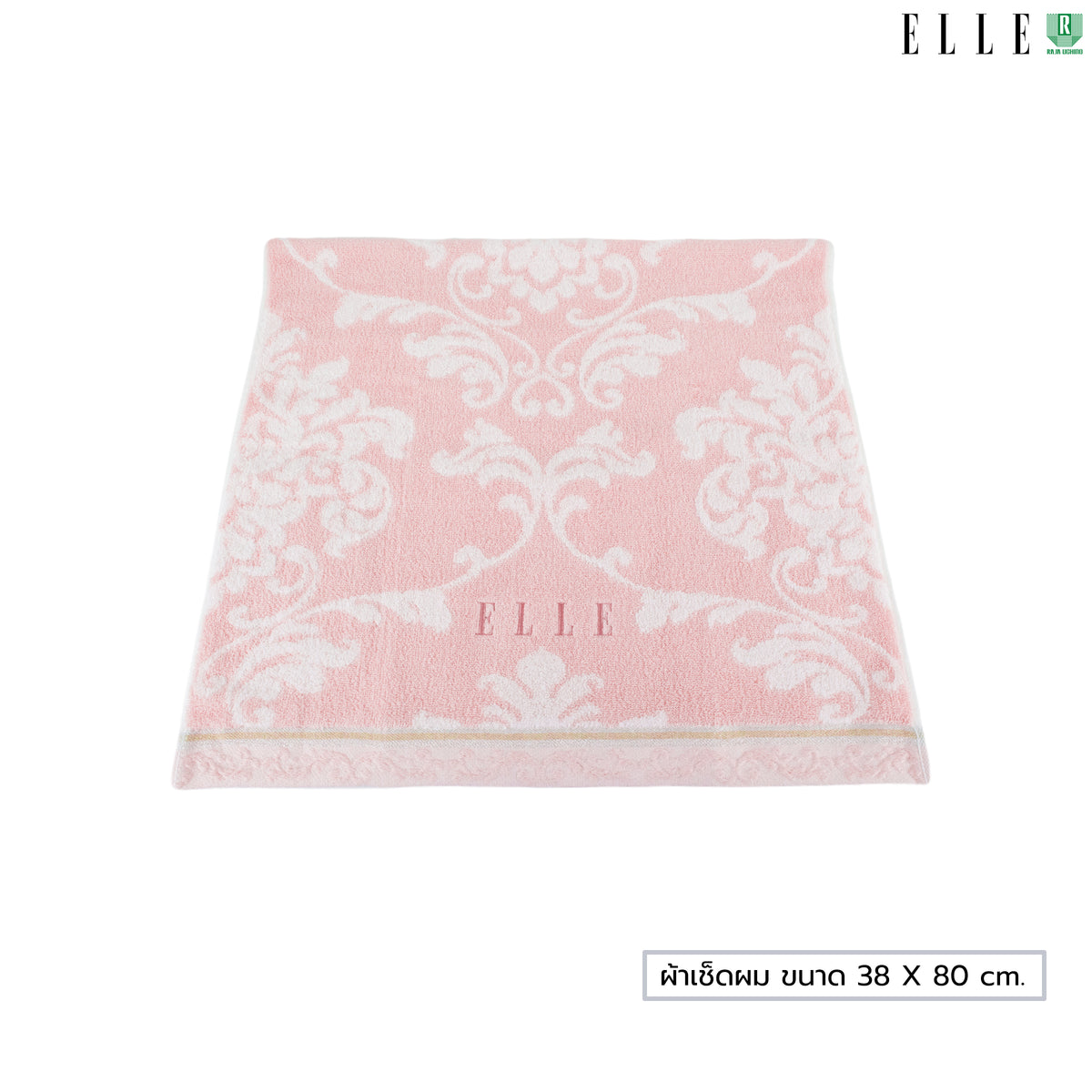 ELLE VICTORIAN ผ้าขนหนูเช็ดตัว ขนาด 70x140 cm. & เช็ดผม ขนาด 38x80 เส้นใยฝ้ายธรรมชาติ 100% (MGRTEJ055) * มีขนาดให้เลือก*