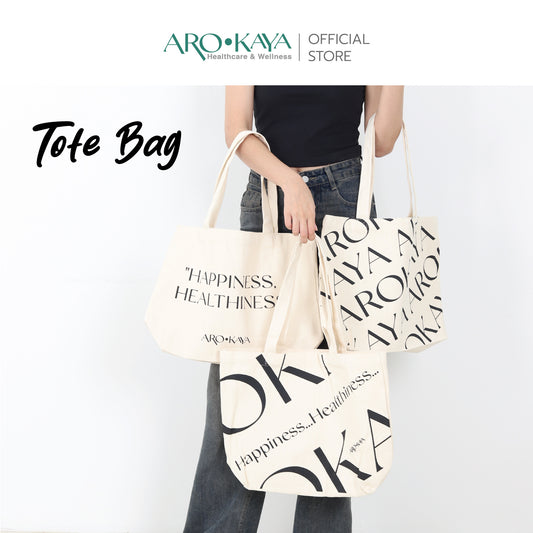AROKAYA Tote Bag Collection – กระเป๋าผ้าอเนกประสงค์สไตล์มินิมอล จุของได้เยอะ พกพาง่าย