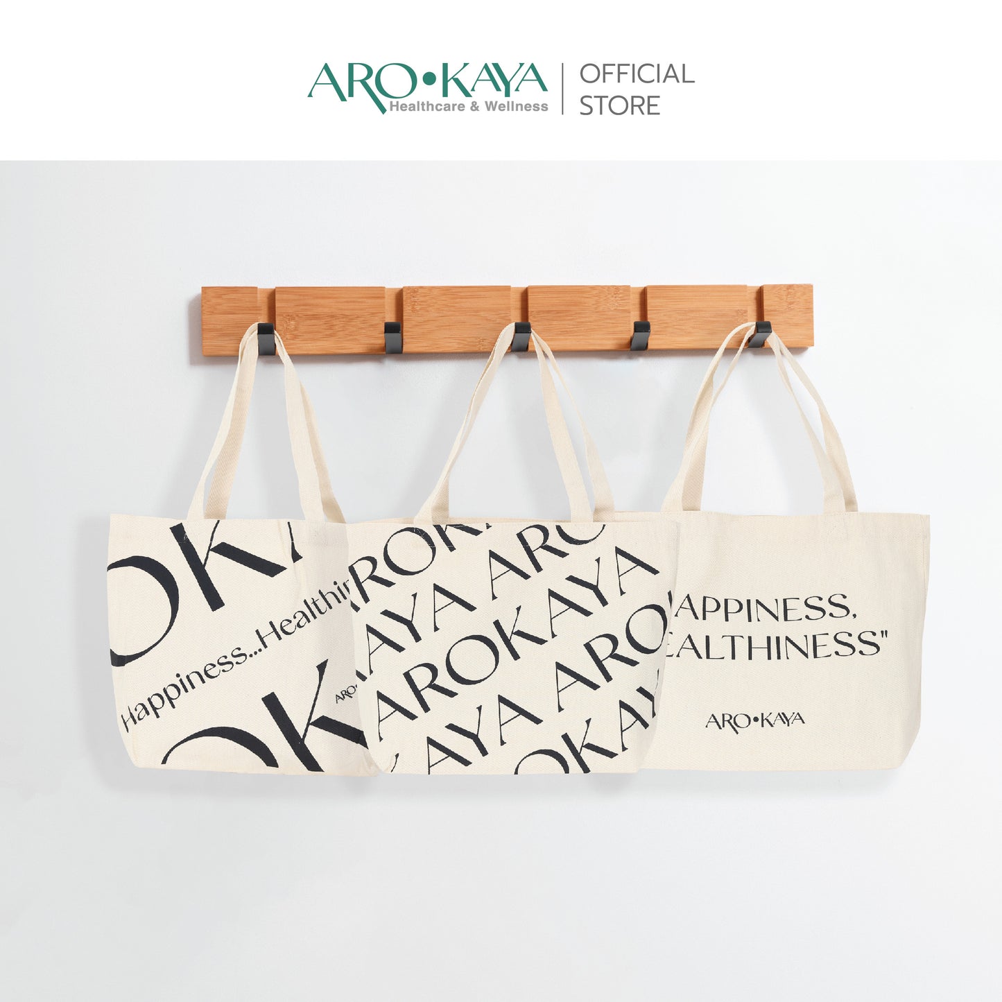 AROKAYA Tote Bag Collection – กระเป๋าผ้าอเนกประสงค์สไตล์มินิมอล จุของได้เยอะ พกพาง่าย