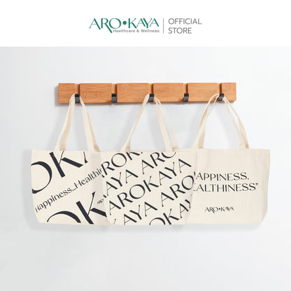AROKAYA Tote Bag Collection – กระเป๋าผ้าอเนกประสงค์สไตล์มินิมอล จุของได้เยอะ พกพาง่าย