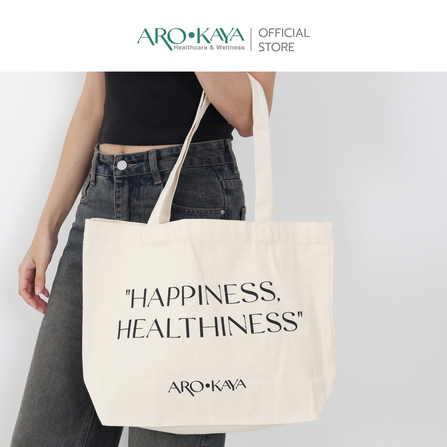 AROKAYA Tote Bag Collection – กระเป๋าผ้าอเนกประสงค์สไตล์มินิมอล จุของได้เยอะ พกพาง่าย