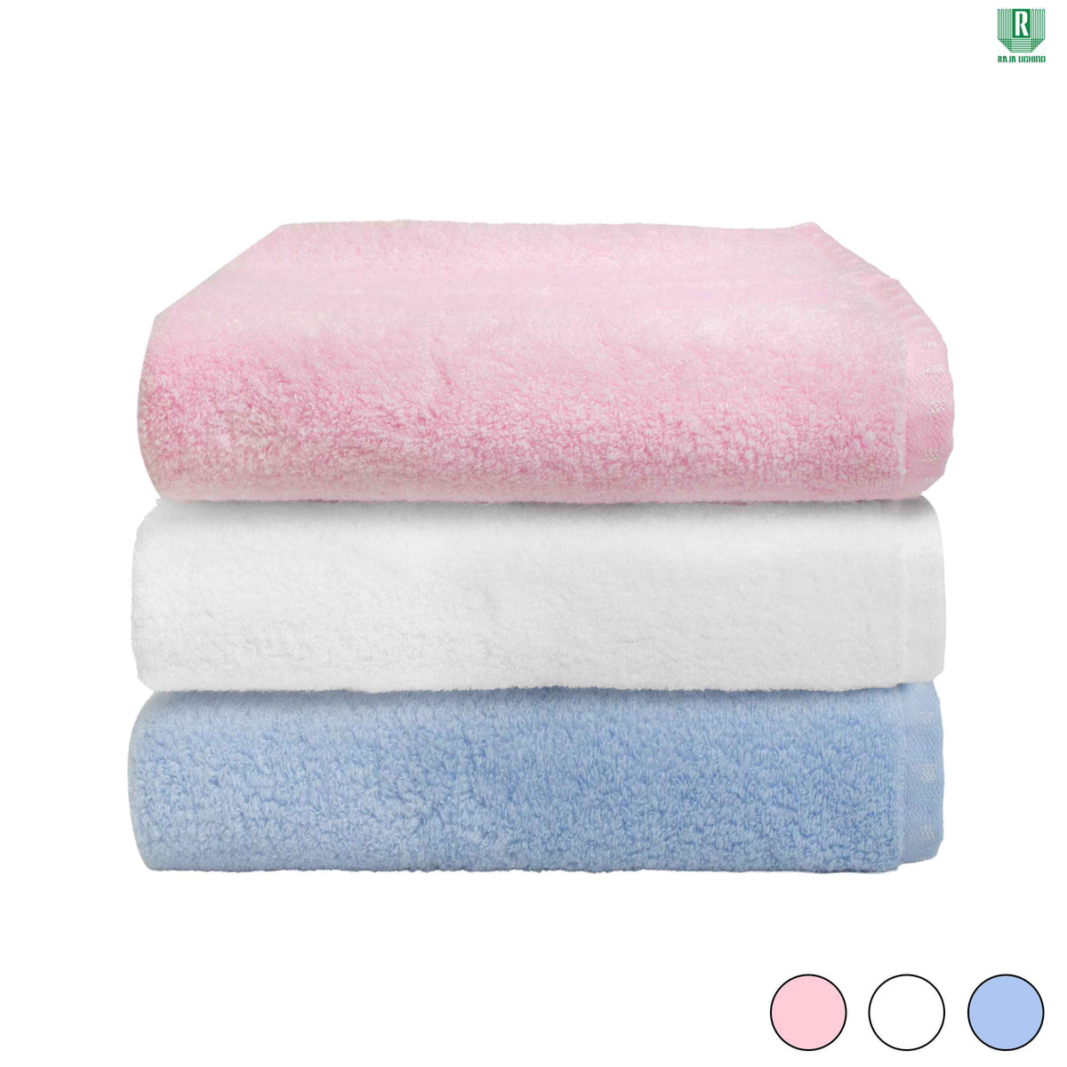 Raja UCHINO MOCHI TOUCH COLLECTION ผ้าขนหนูคอตตอนแท้ 100% Twist Free นุ่มฟู ซับน้ำดีเยี่ยม ขนาด 34x80 ซม. [MGRJUC010]