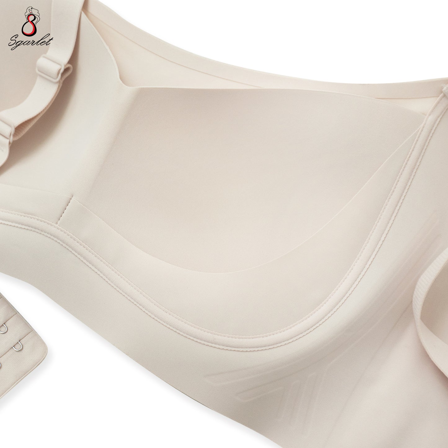 Sgarlet  Jolie bra เสื้อในไซส์ใหญ่ไร้รอยต่อไร้โครง เก็บกระชับ ผ้าพรางเนินอก สีเนื้อ สีฟ้าอมเทา MB1524