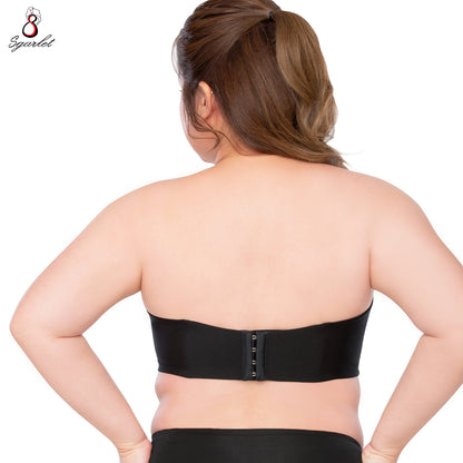 SGARLET PLUSSIZE Locking bra เสื้อในมีโครง สาวอวบ เกาะอกถอดสายได้ สีดำ สีเนื้อ สีกะปิ สีช็อคโกแลต สีโอลโรส รุ่น MB1728