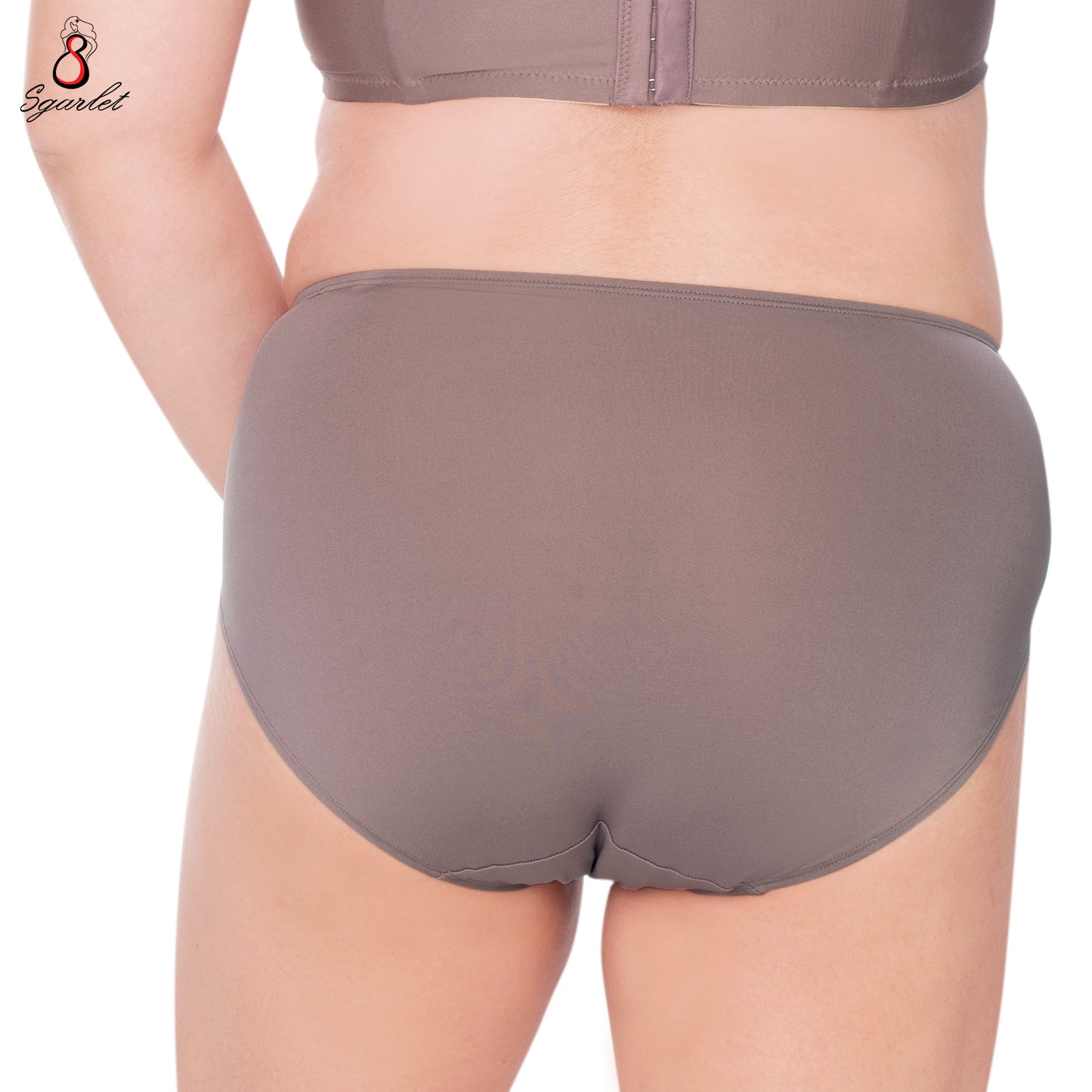 SGARLET PLUSSIZE Panties กางเกงใน สาวอวบ ตัวเรียบ สีโอลด์โรส สีเนื้อ สีดำ สีช็อกโกแลต สีกะปิ รุ่น MB6000