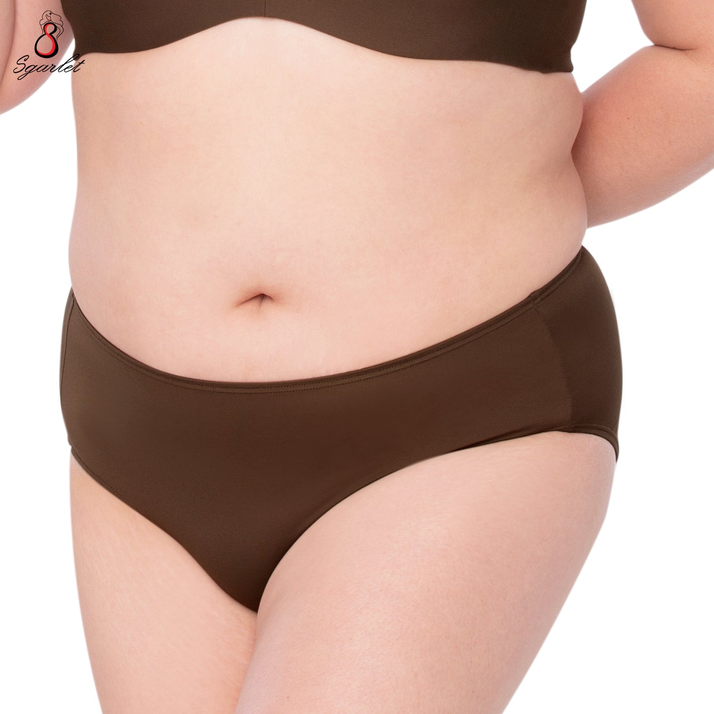 SGARLET PLUSSIZE Panties กางเกงใน สาวอวบ ตัวเรียบ สีโอลด์โรส สีเนื้อ สีดำ สีช็อกโกแลต สีกะปิ รุ่น MB6000