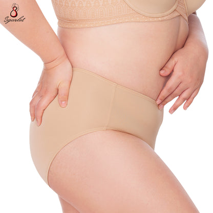 SGARLET PLUSSIZE Panties กางเกงใน สาวอวบ ตัวเรียบ สีโอลด์โรส สีเนื้อ สีดำ สีช็อกโกแลต สีกะปิ รุ่น MB6000