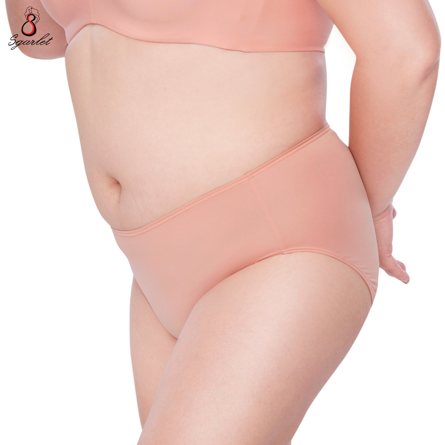 SGARLET PLUSSIZE Panties กางเกงใน สาวอวบ ตัวเรียบ สีโอลด์โรส สีเนื้อ สีดำ สีช็อกโกแลต สีกะปิ รุ่น MB6000