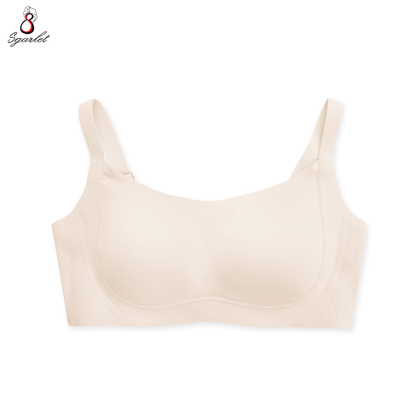 Sgarlet  Jolie bra เสื้อในไซส์ใหญ่ไร้รอยต่อไร้โครง เก็บกระชับ ผ้าพรางเนินอก สีเนื้อ สีฟ้าอมเทา MB1524