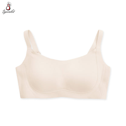 Sgarlet  Jolie bra เสื้อในไซส์ใหญ่ไร้รอยต่อไร้โครง เก็บกระชับ ผ้าพรางเนินอก สีเนื้อ สีฟ้าอมเทา MB1524