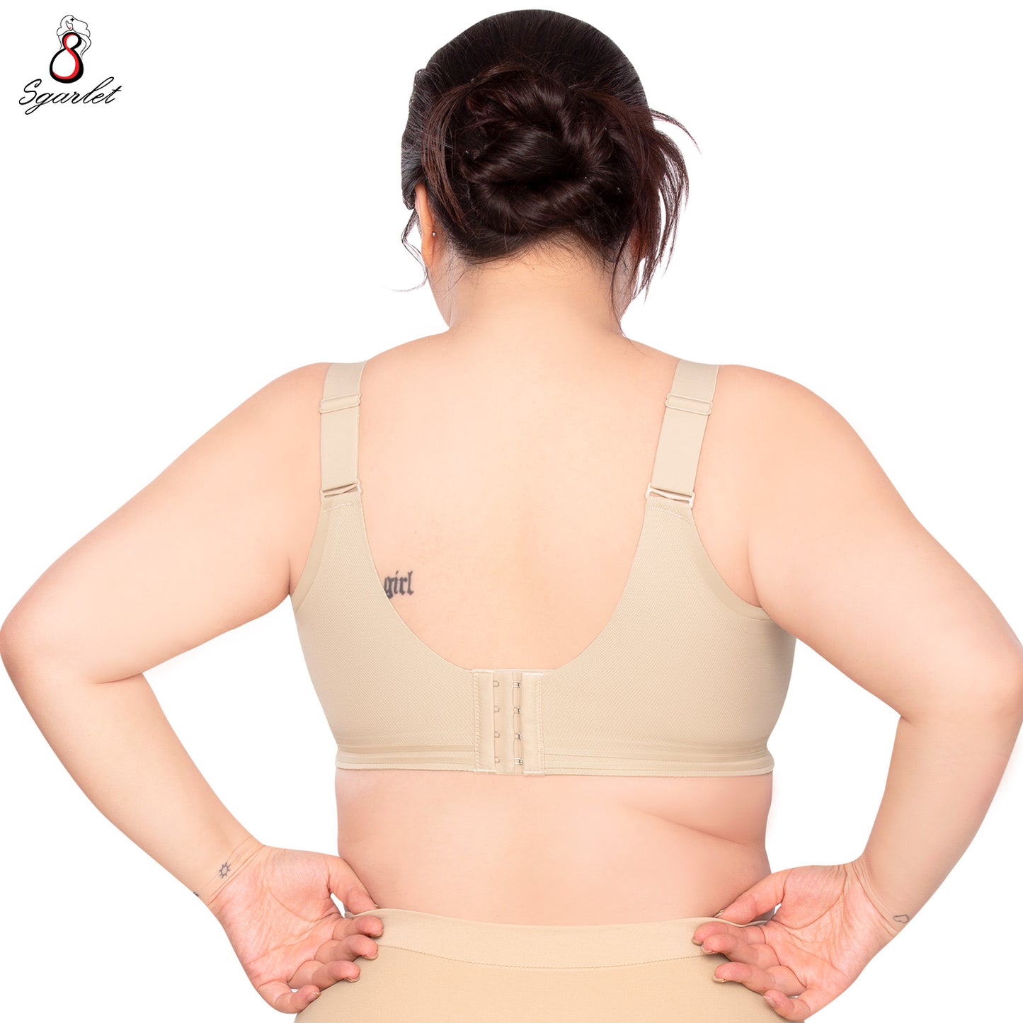 Sgarlet เสื้อในไซส์ใหญ่ ไร้โครง ไร้ตะเข็บ แบบ Bonding ใส่สบาย สีเนื้อ MB1525