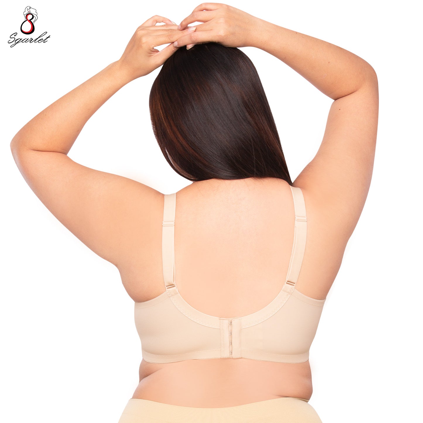 Sgarlet Plussize เสื้อในมีโครง สาวอวบ ลายลูกไม้ เก็บกระชับทรง  MB1760