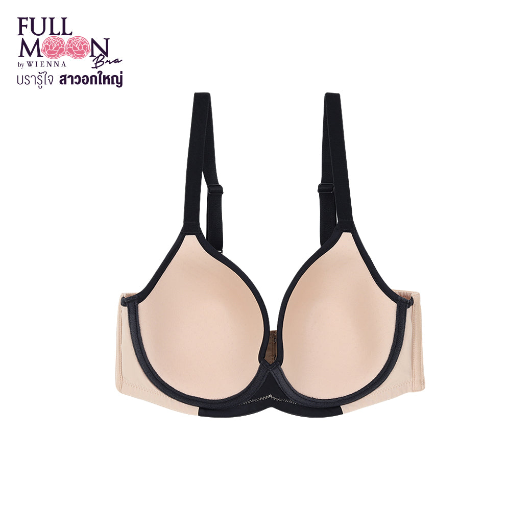 FULL MOON BRA (FULL MODERN)  เสื้อในมีโครง สาวคัพใหญ่ ตัวเรียบ โมลบาง รุ่น NB41426