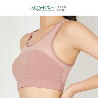 AROKAYA ACTIVE BRA – NOVA เสื้อในออกกำลังกายสายแฟชั่น ด้านหลัง X-back design รุ่น AB2501