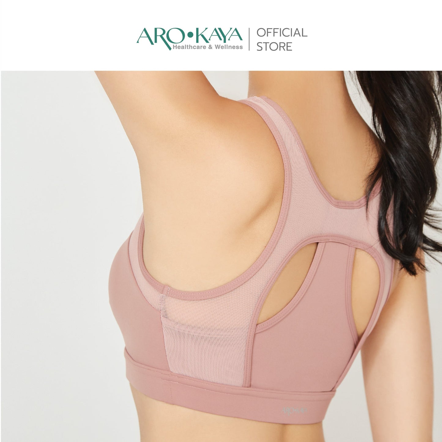 AROKAYA ACTIVE BRA – NOVA เสื้อในออกกำลังกายสายแฟชั่น ด้านหลัง X-back design รุ่น AB2501