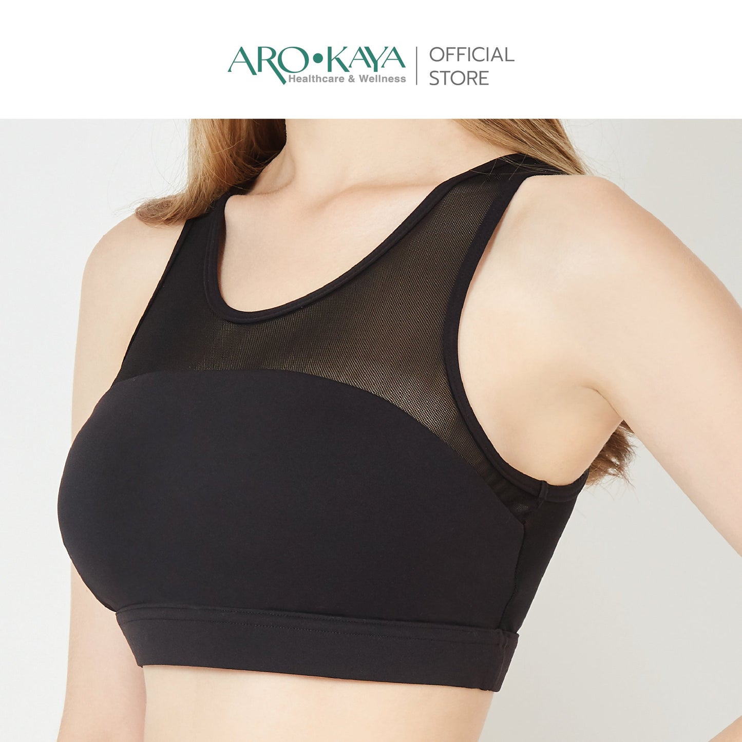 AROKAYA ACTIVE BRA – NOVA เสื้อในออกกำลังกายสายแฟชั่น ด้านหลัง X-back design รุ่น AB2501