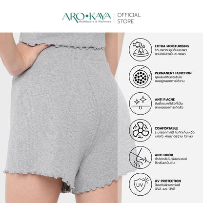 AROKAYA COLLAGEN SHORT PANTS กางเกงขาสั้นเส้นใยคลอลาเจนเย็นสบาย รุ่น AC4101