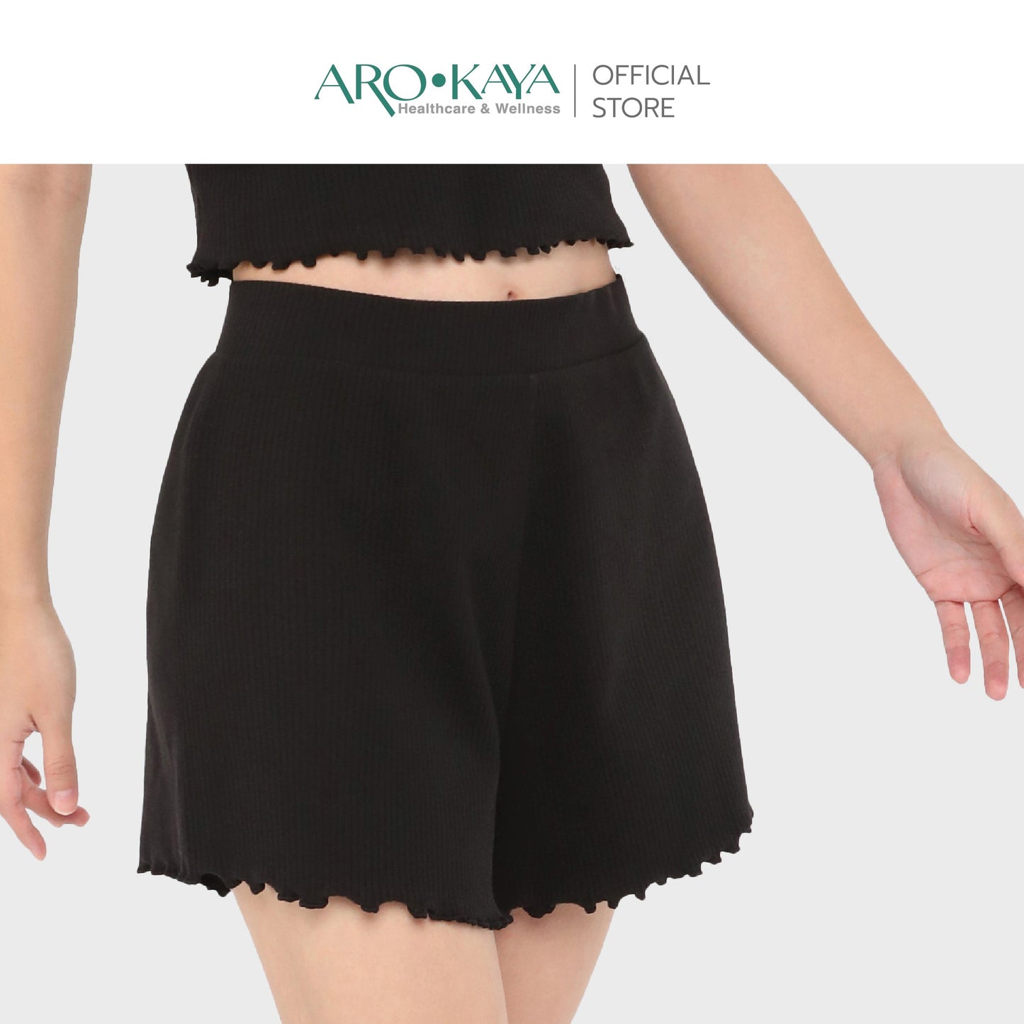 AROKAYA COLLAGEN SHORT PANTS กางเกงขาสั้นเส้นใยคลอลาเจนเย็นสบาย รุ่น AC4101