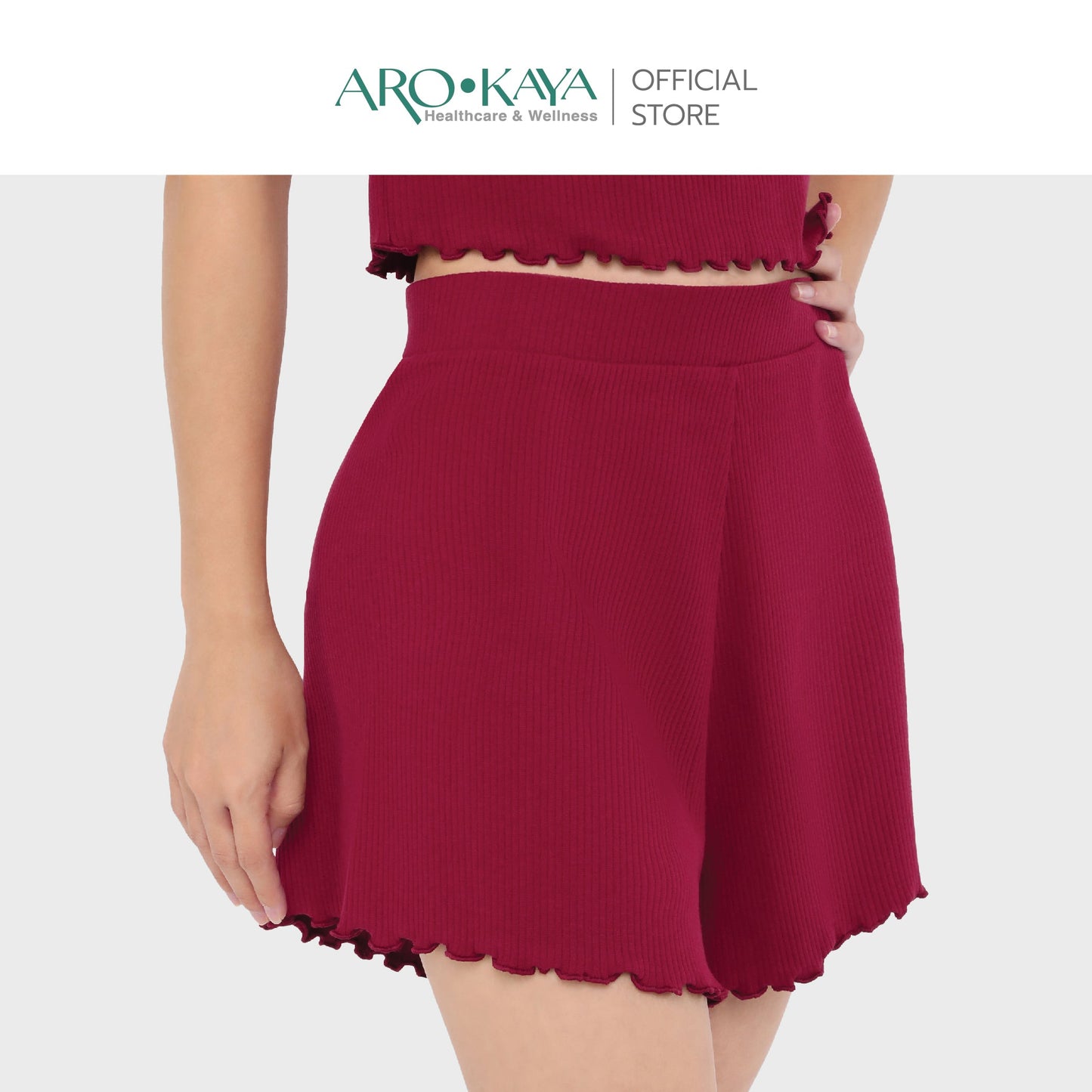 AROKAYA COLLAGEN SHORT PANTS กางเกงขาสั้นเส้นใยคลอลาเจนเย็นสบาย รุ่น AC4101